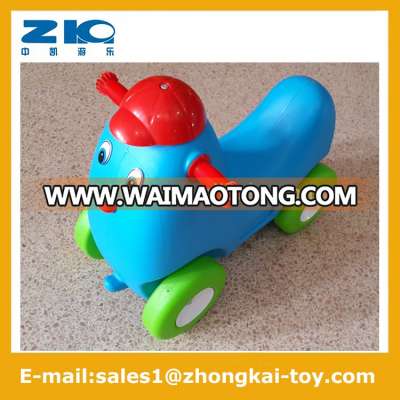 Double-color plastic kids indoor spring rider Animal Car(chick)