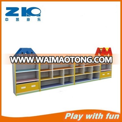 High quality kids wooden book shelf furniture ,daycare book shelf, kindergarten book shelves