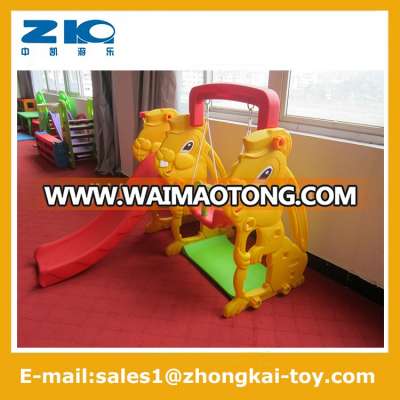 Hot selling rabbit plastic swing with swing