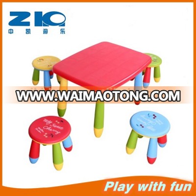 2015 funny New style kids plastic rectangle table